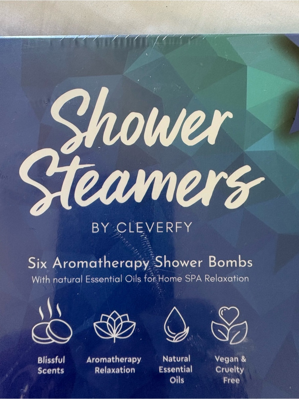 Shower Steamers - Six Aromatherapy Shower Bombs (Blue/Teal)